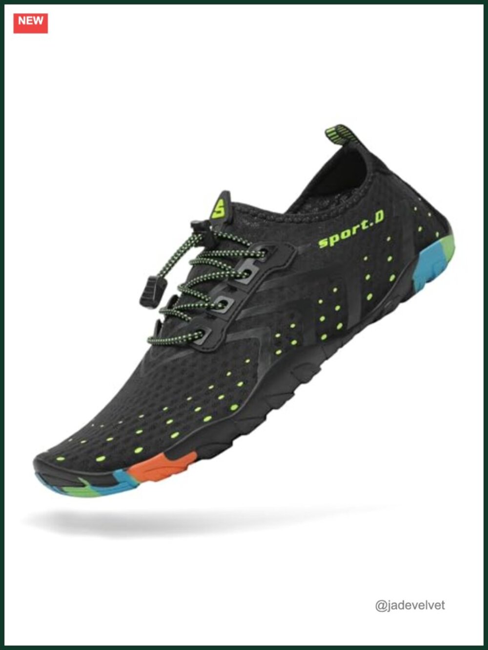 Quick-Dry Barefoot Swim Shoes with Drainage Holes, Lightweight Aqua Shoes for